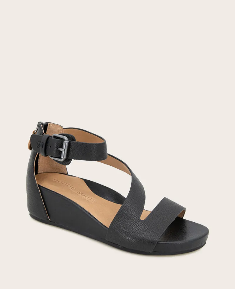GENTLE SOULS - Gwen Leather Wedge Sandal
