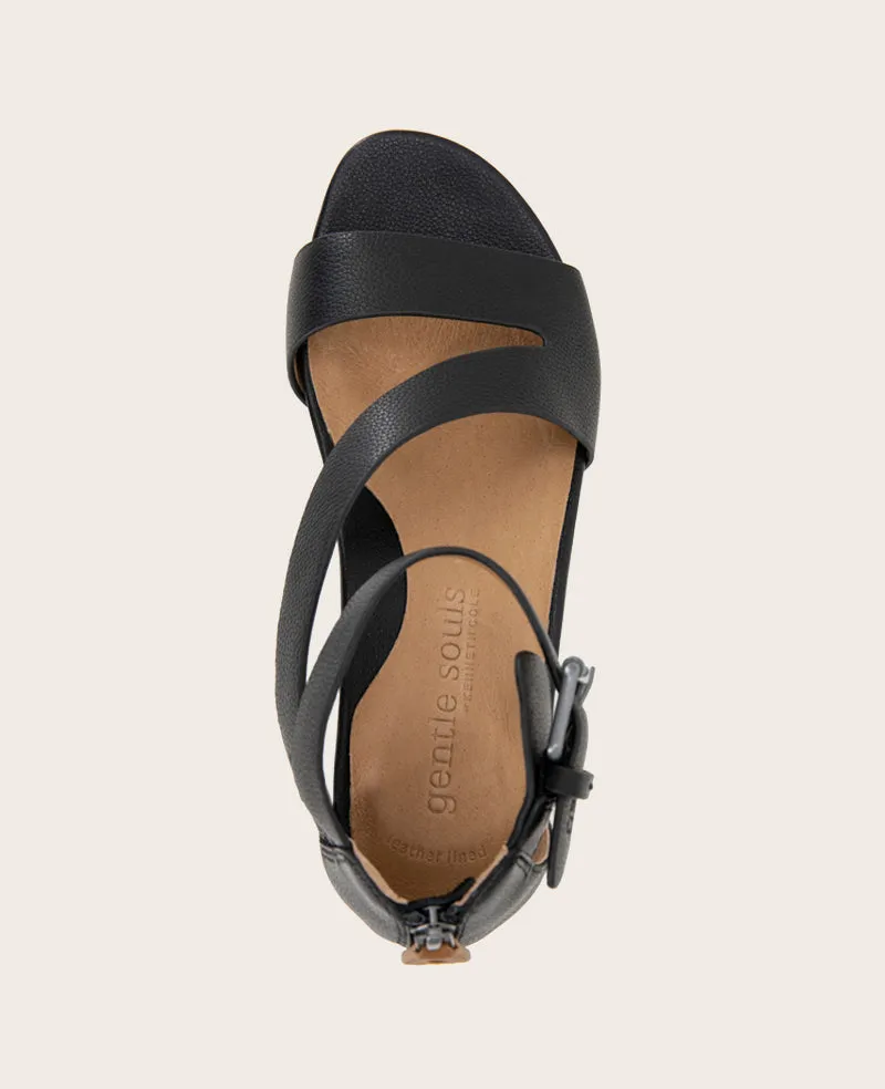 GENTLE SOULS - Gwen Leather Wedge Sandal