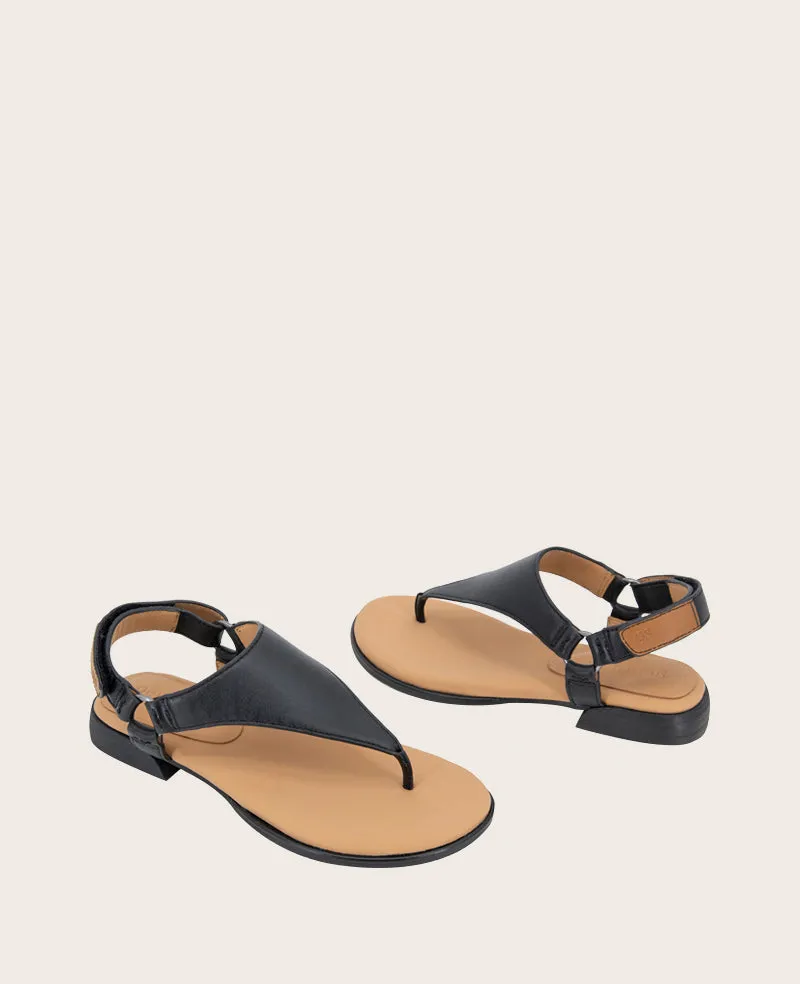 GENTLE SOULS - Holly Leather Ankle Strap Thong