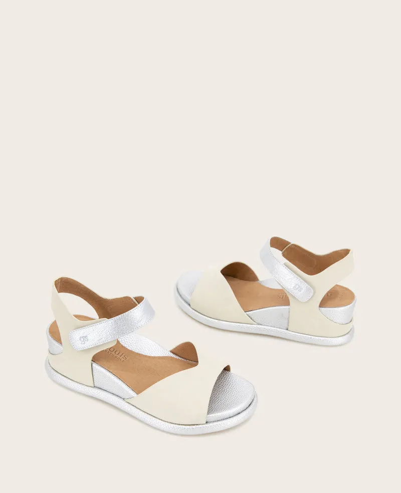 GENTLE SOULS - Jalleen Metallic Combo Ankle Strap Wedge