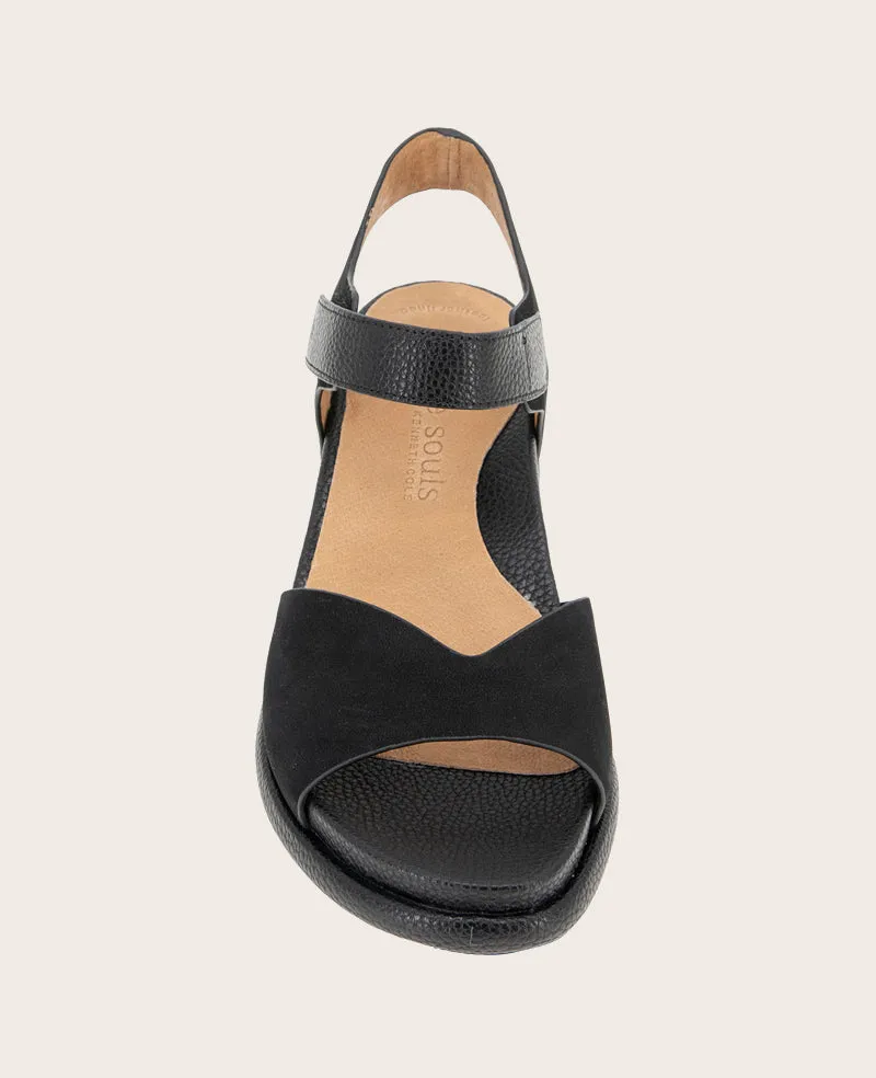 GENTLE SOULS - Jalleen Nubuck Ankle Strap Wedge