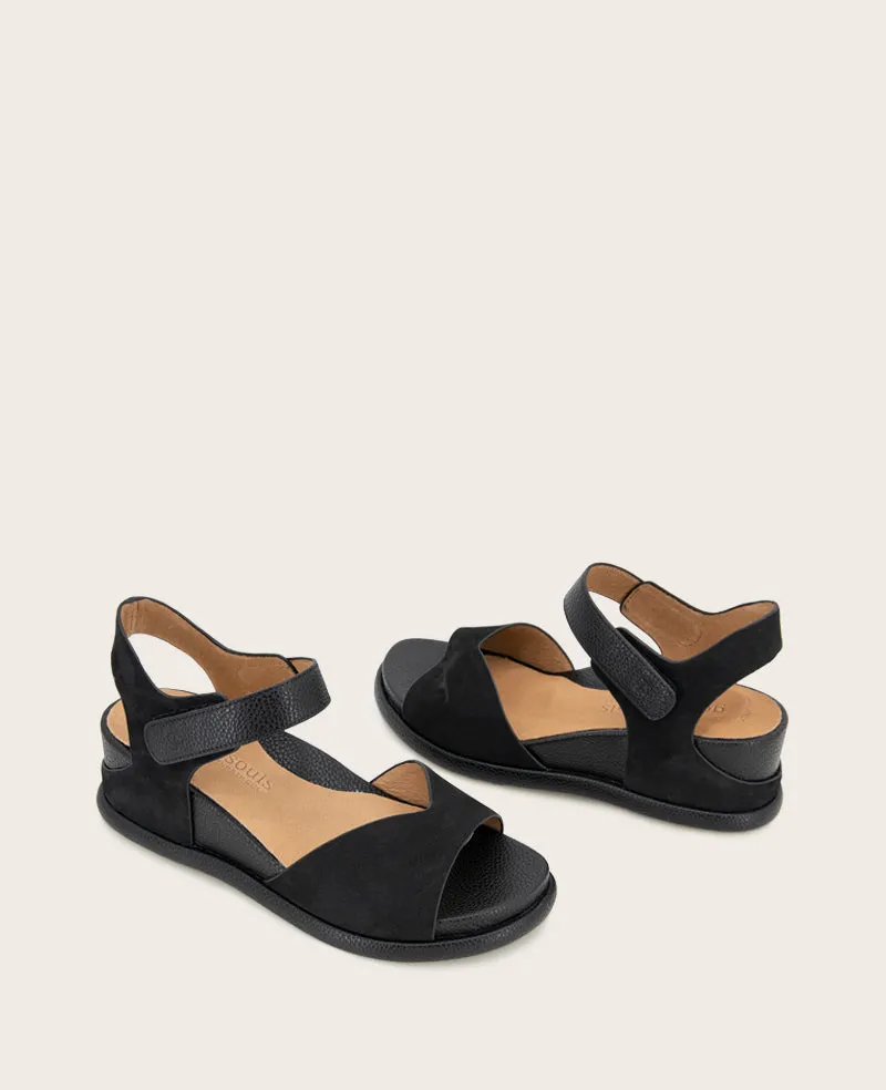 GENTLE SOULS - Jalleen Nubuck Ankle Strap Wedge
