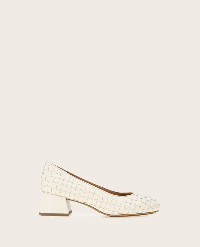 GENTLE SOULS - Lancine Leather Woven Heel