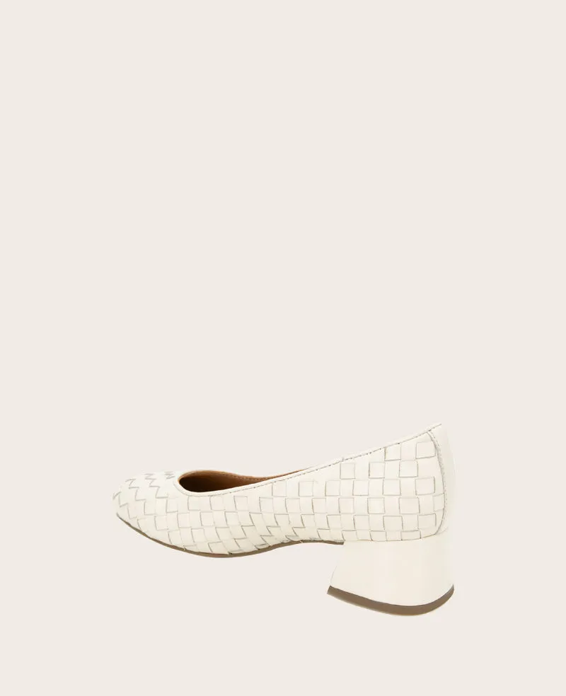 GENTLE SOULS - Lancine Leather Woven Heel