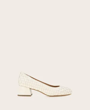 GENTLE SOULS - Lancine Leather Woven Heel