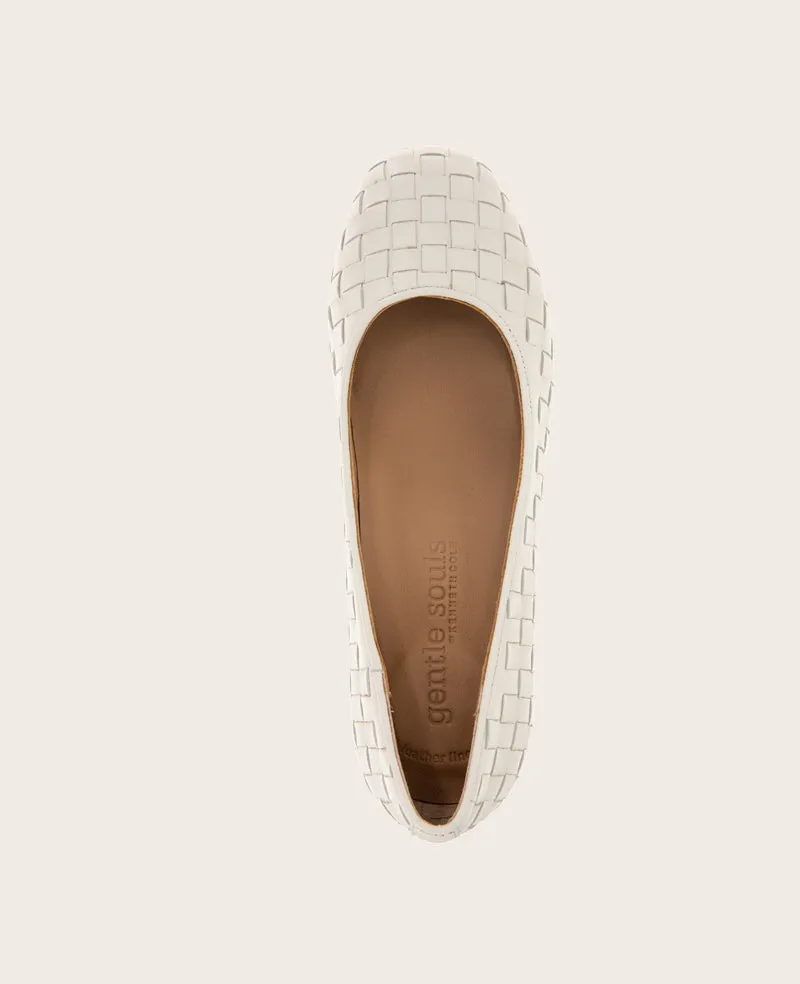 GENTLE SOULS - Lancine Leather Woven Heel