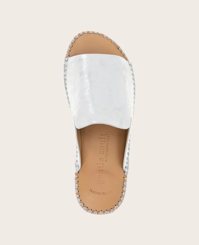 GENTLE SOULS - Leilani Metallic Platform Slip On Sandal