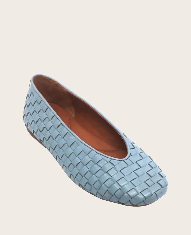 GENTLE SOULS - Willow Woven Leather Flat