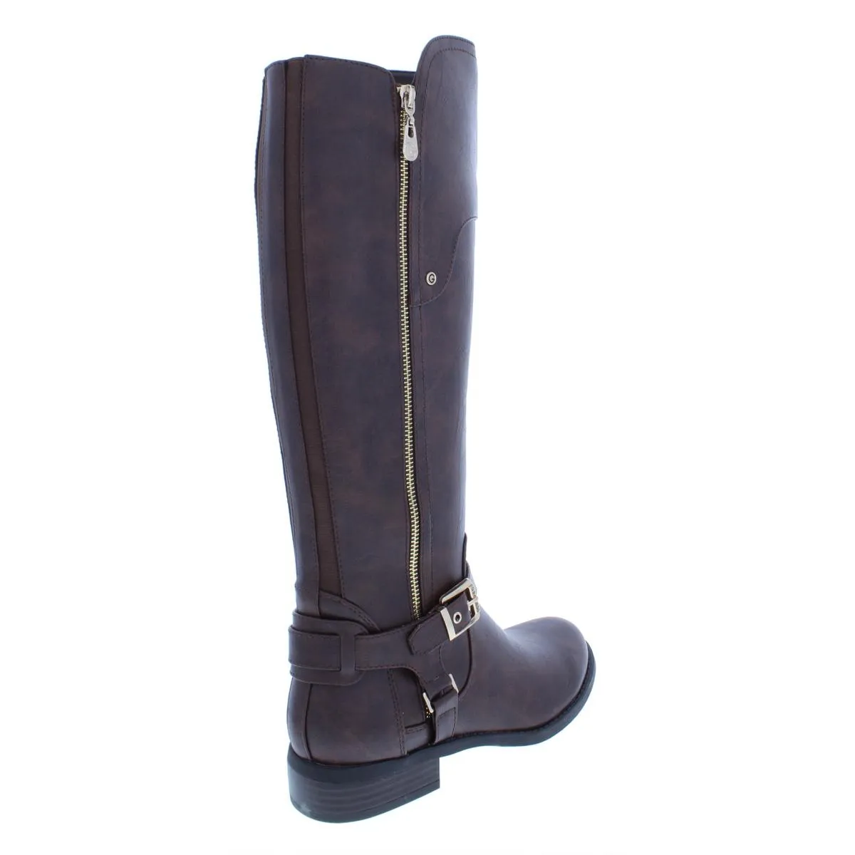 Harson Womens Faux Leather Riding Over-The-Knee Boots