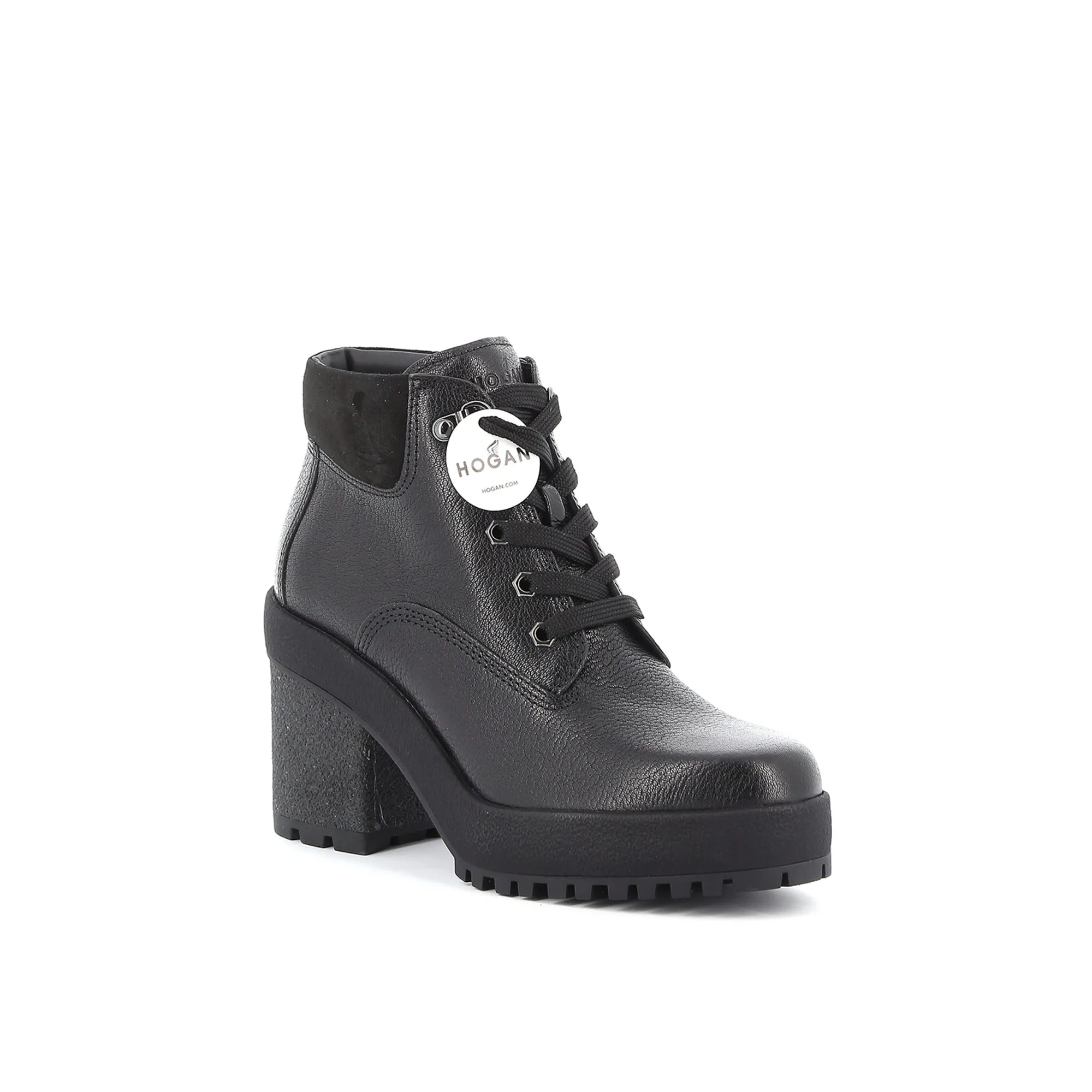 Hogan H475 Grained Leather Ankle Boots