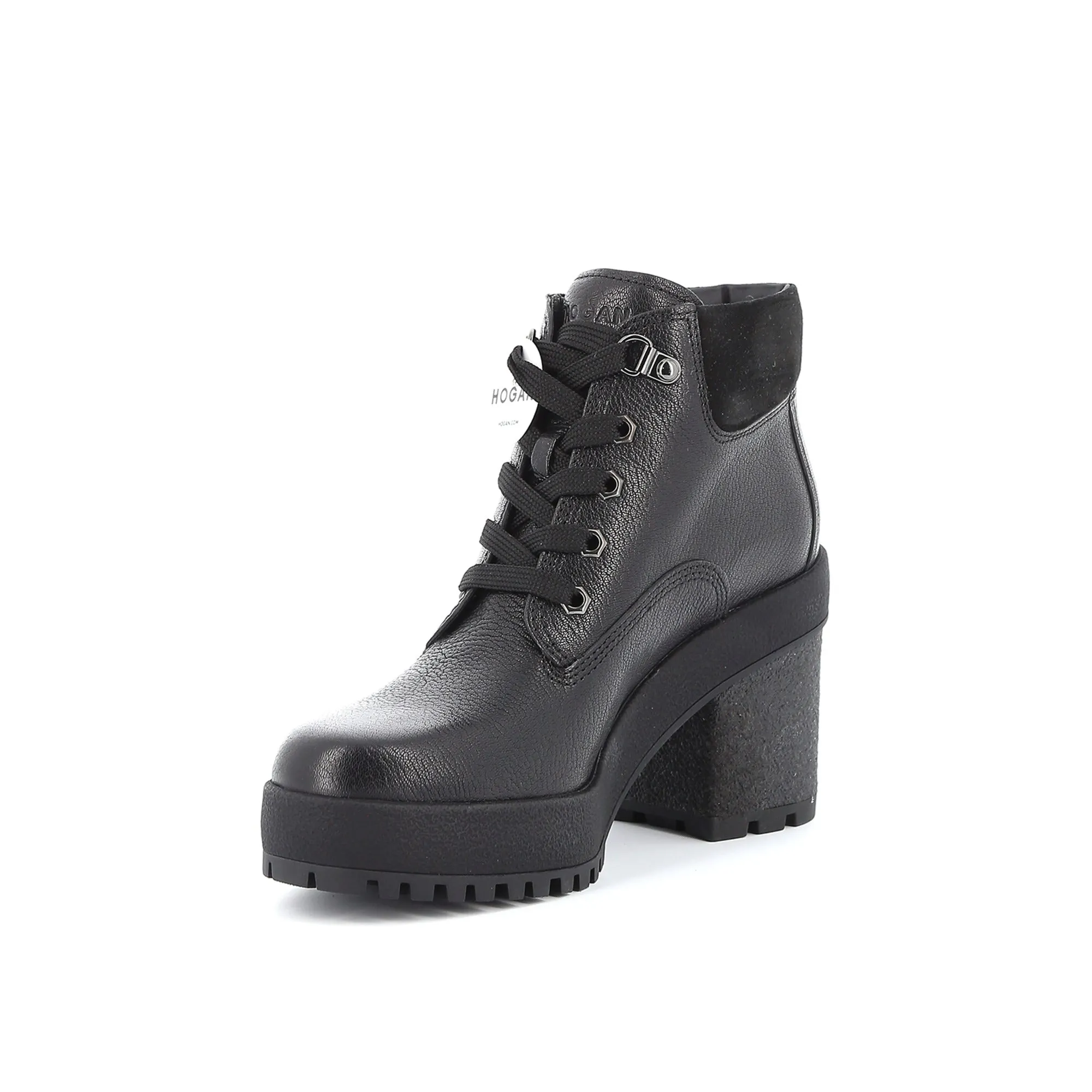 Hogan H475 Grained Leather Ankle Boots