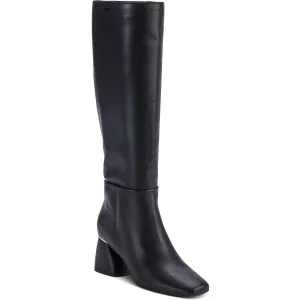 KW442910 Womens Wide Calf Manmade Knee-High Boots