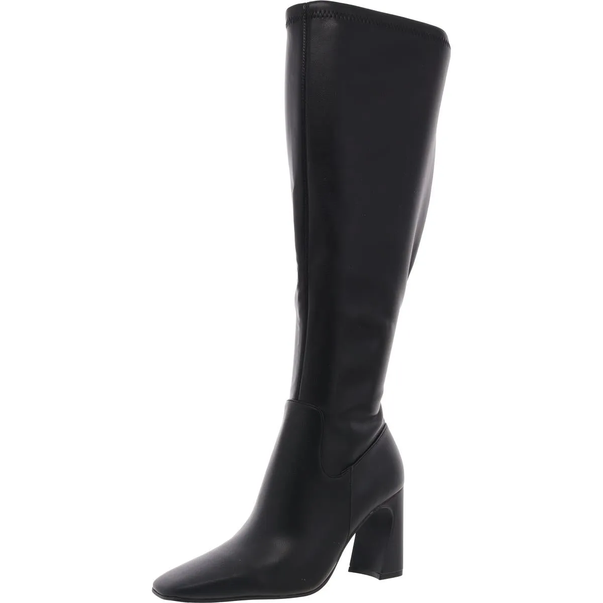 Lamarca Womens Wide Calf Faux Leather Knee-High Boots