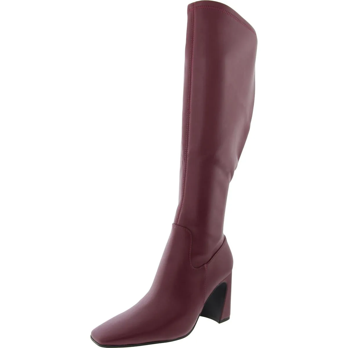 Lamarca Womens Wide Calf Faux Leather Knee-High Boots