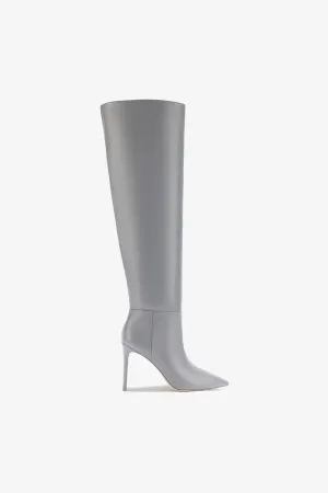 Larroud x Jennifer Fisher Boot In Cement Grey Leather