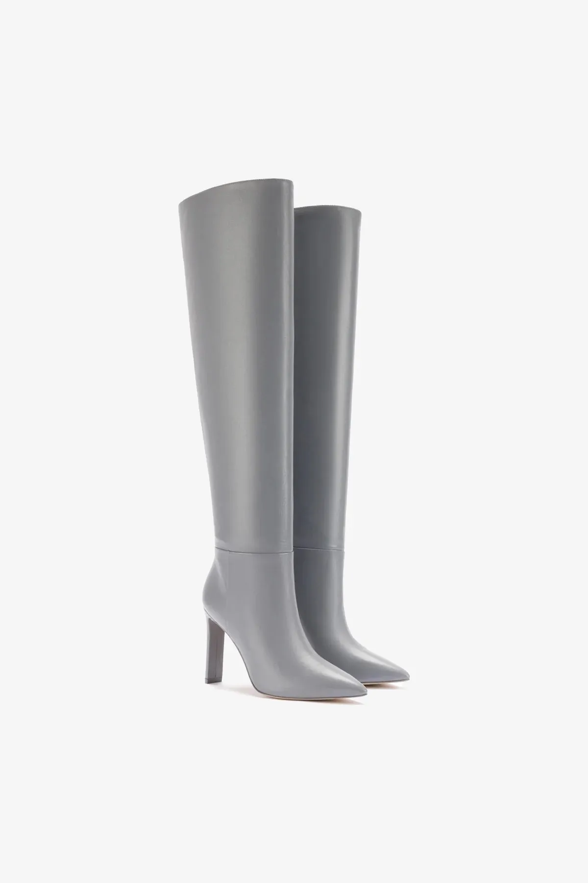 Larroud x Jennifer Fisher Boot In Cement Grey Leather
