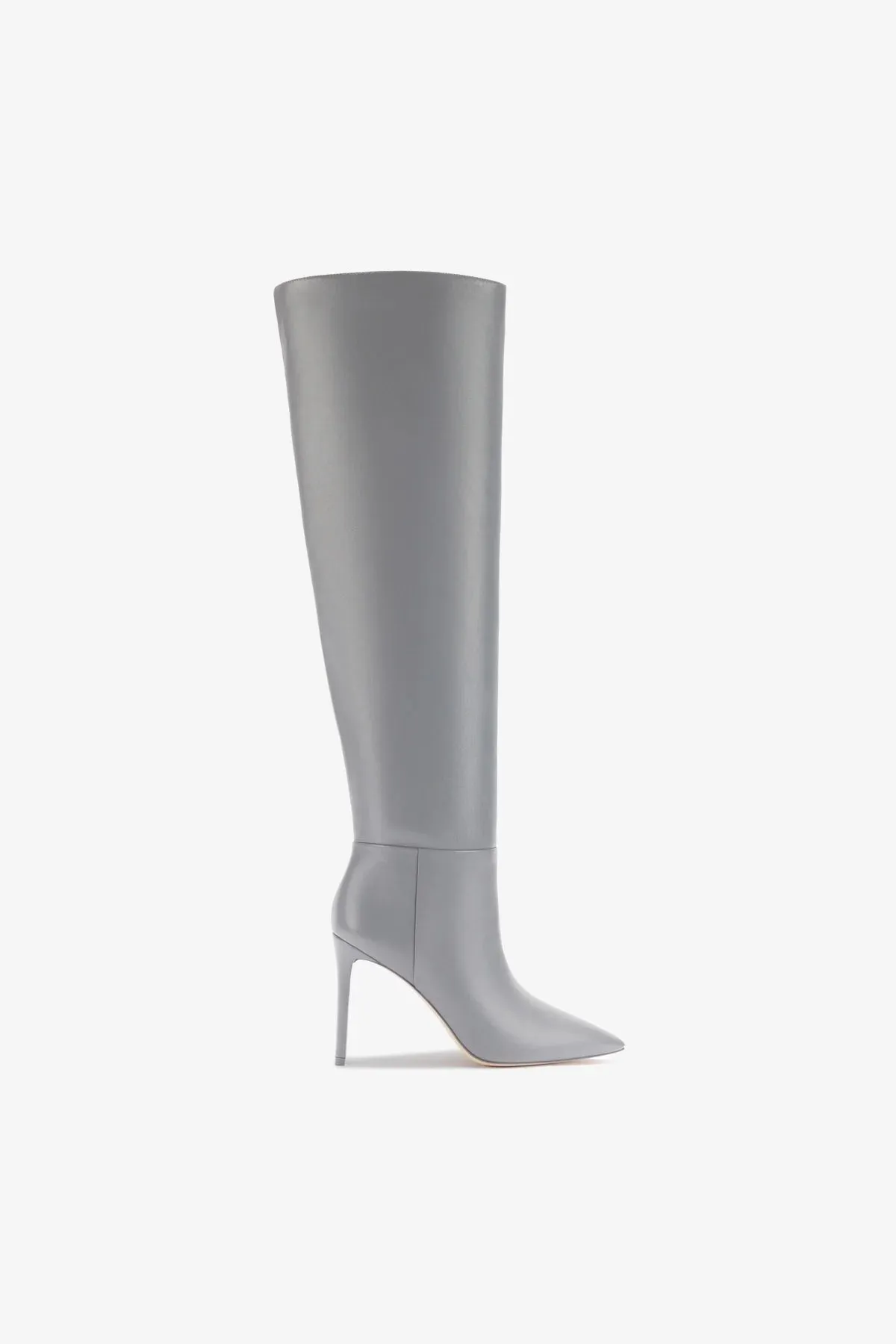 Larroud x Jennifer Fisher Boot In Cement Grey Leather