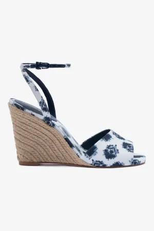 Larroud x Jonathan Cohen Yves Wedge In Tiedye Ocean Linen