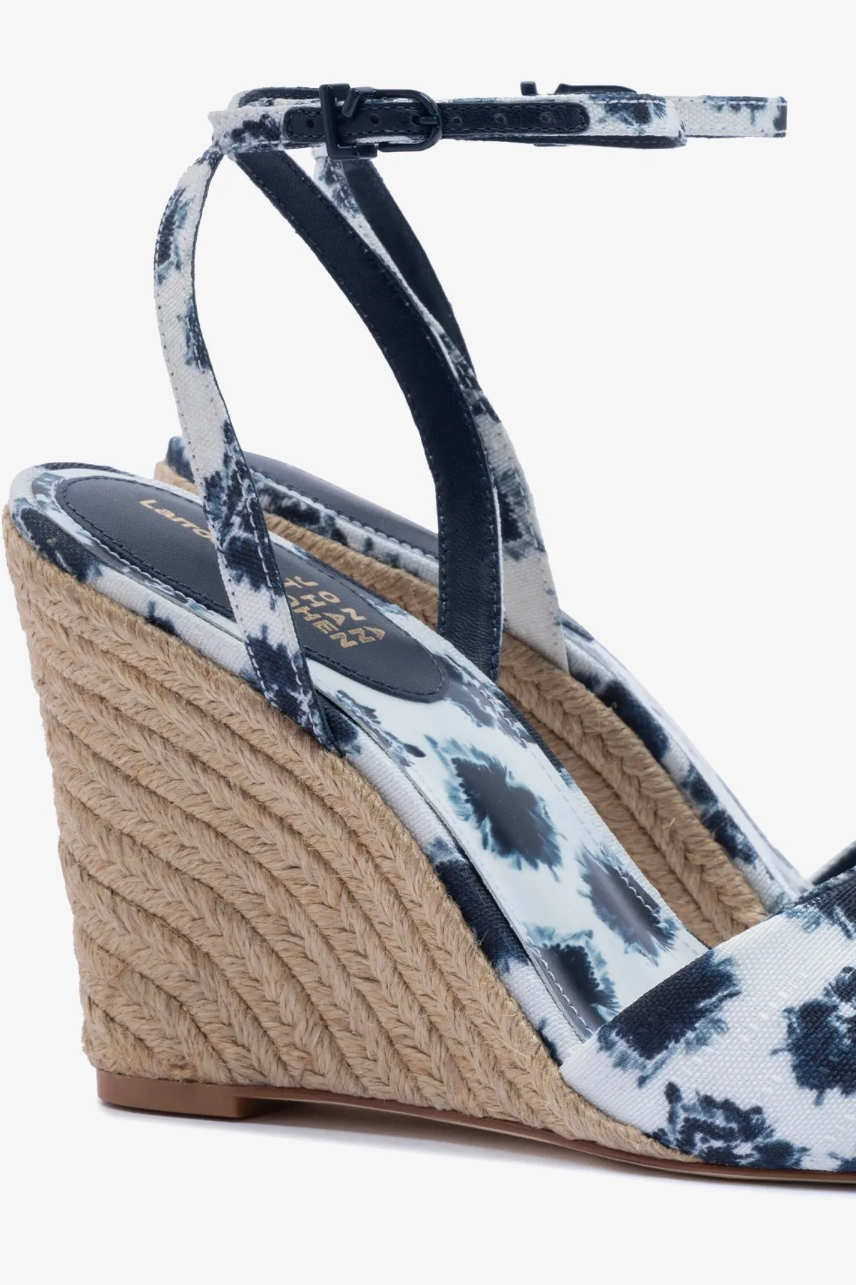 Larroud x Jonathan Cohen Yves Wedge In Tiedye Ocean Linen
