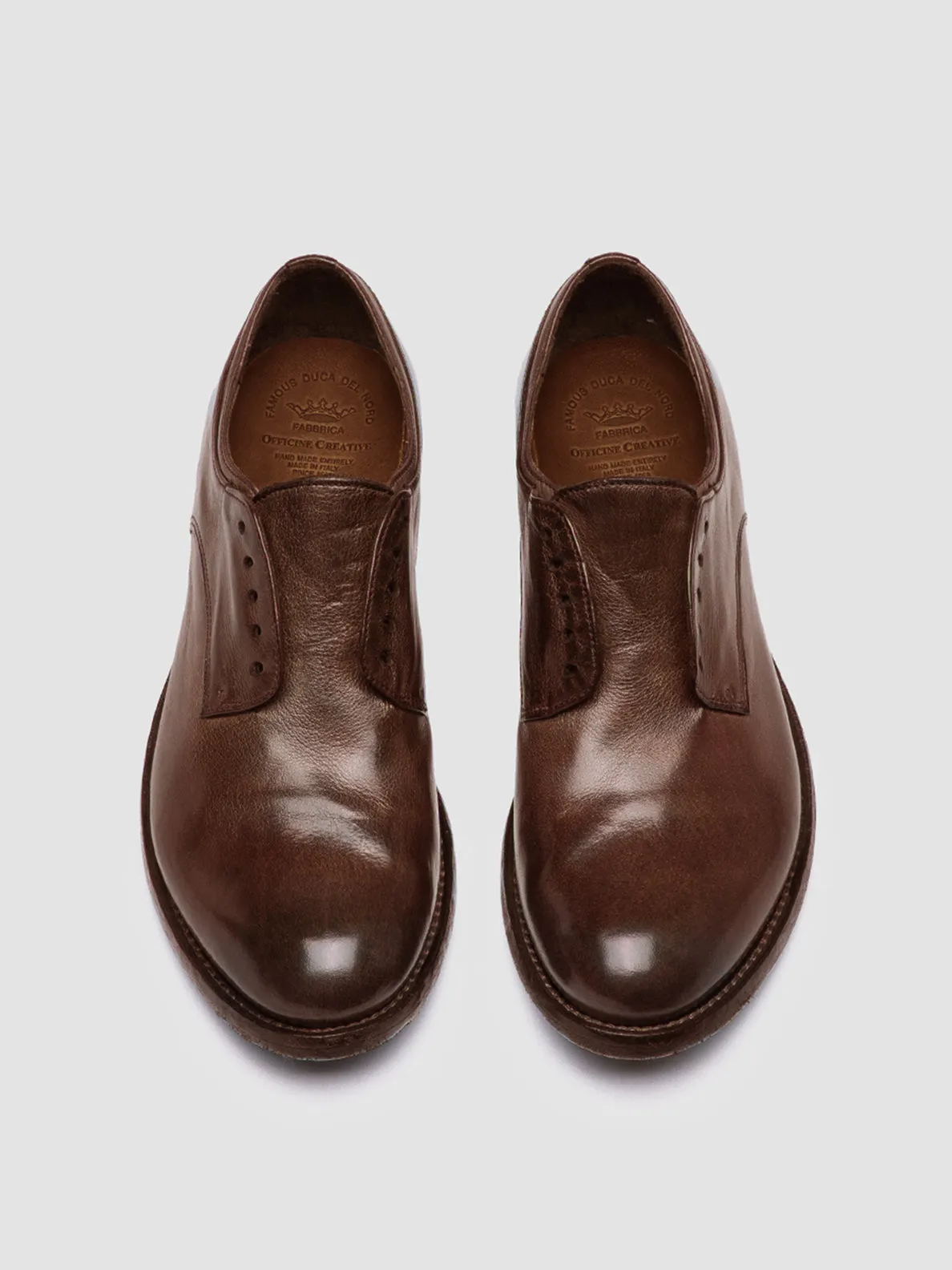 LEXIKON 012 - Brown Leather Derby Shoes