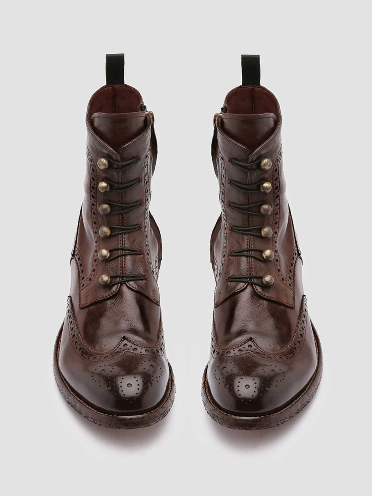 LEXIKON 131 - Burgundy Leather Booties