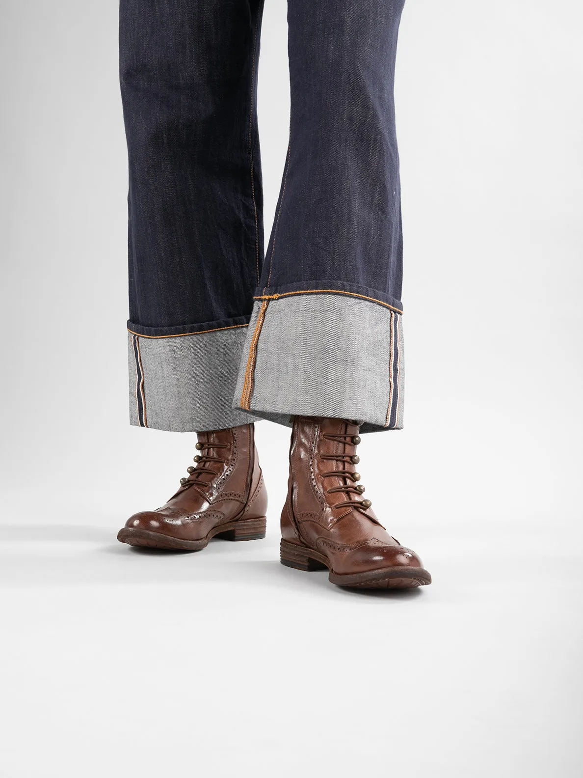 LEXIKON 131 - Burgundy Leather Booties