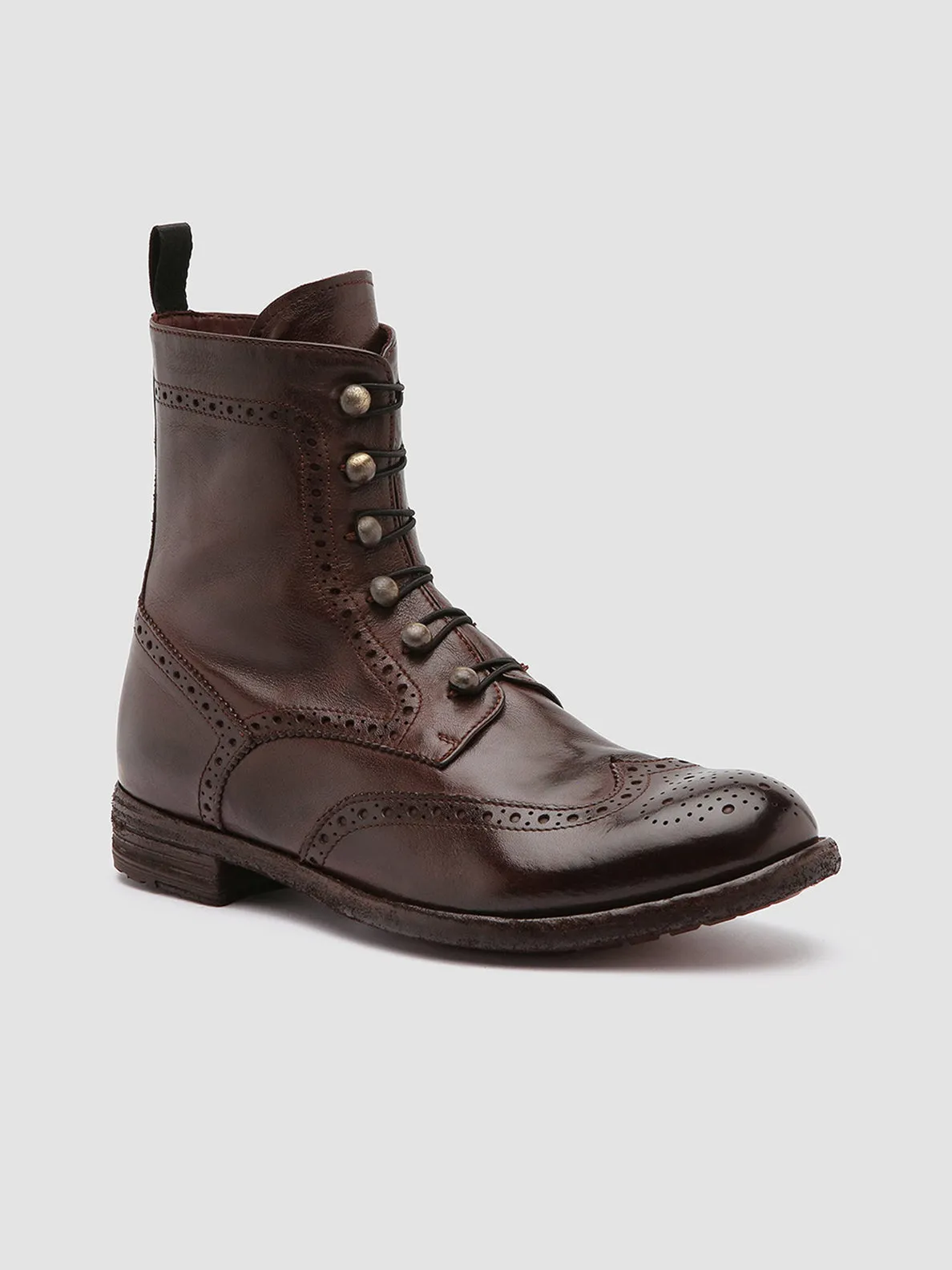 LEXIKON 131 - Burgundy Leather Booties
