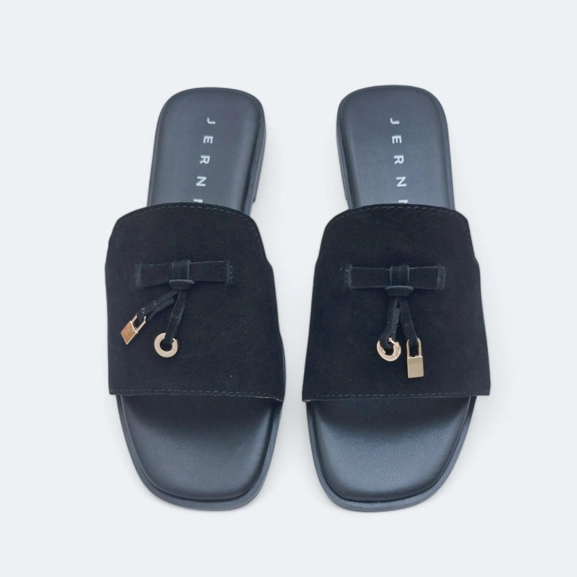 Lia Premium Suede Leather Flats