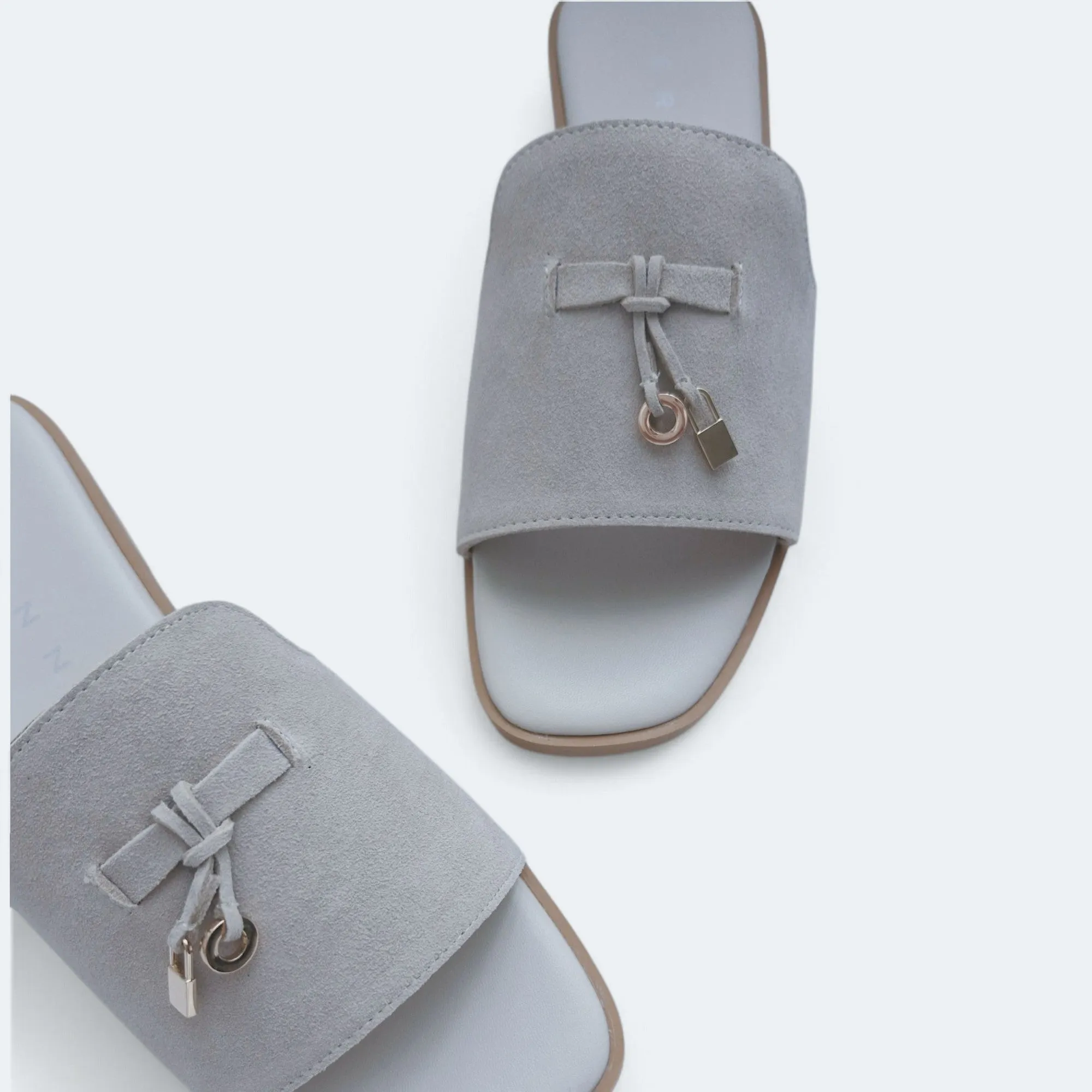 Lia Premium Suede Leather Flats