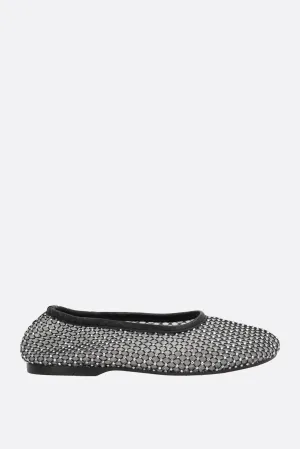 Lorain ballerina in mesh with rhinestones