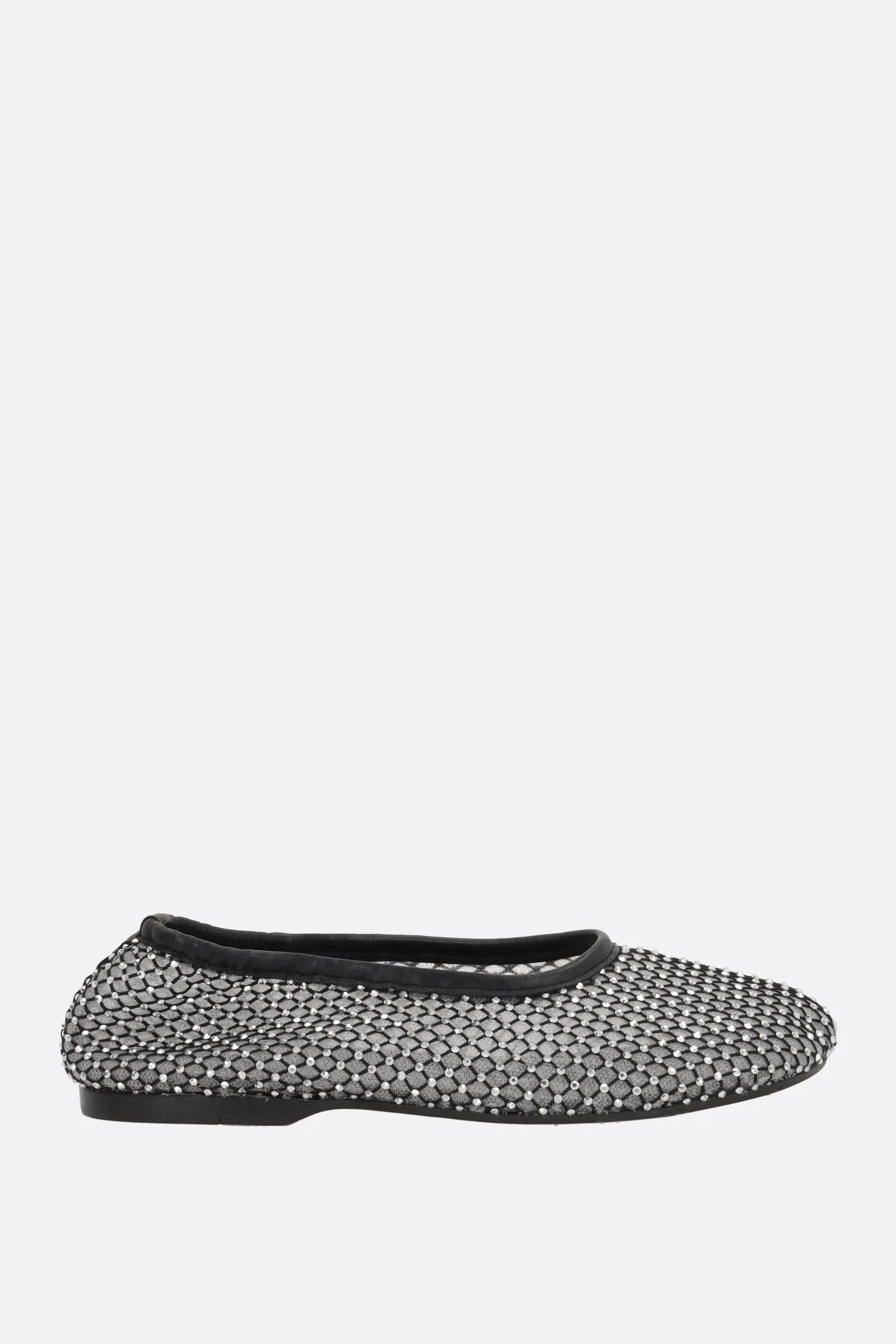 Lorain ballerina in mesh with rhinestones