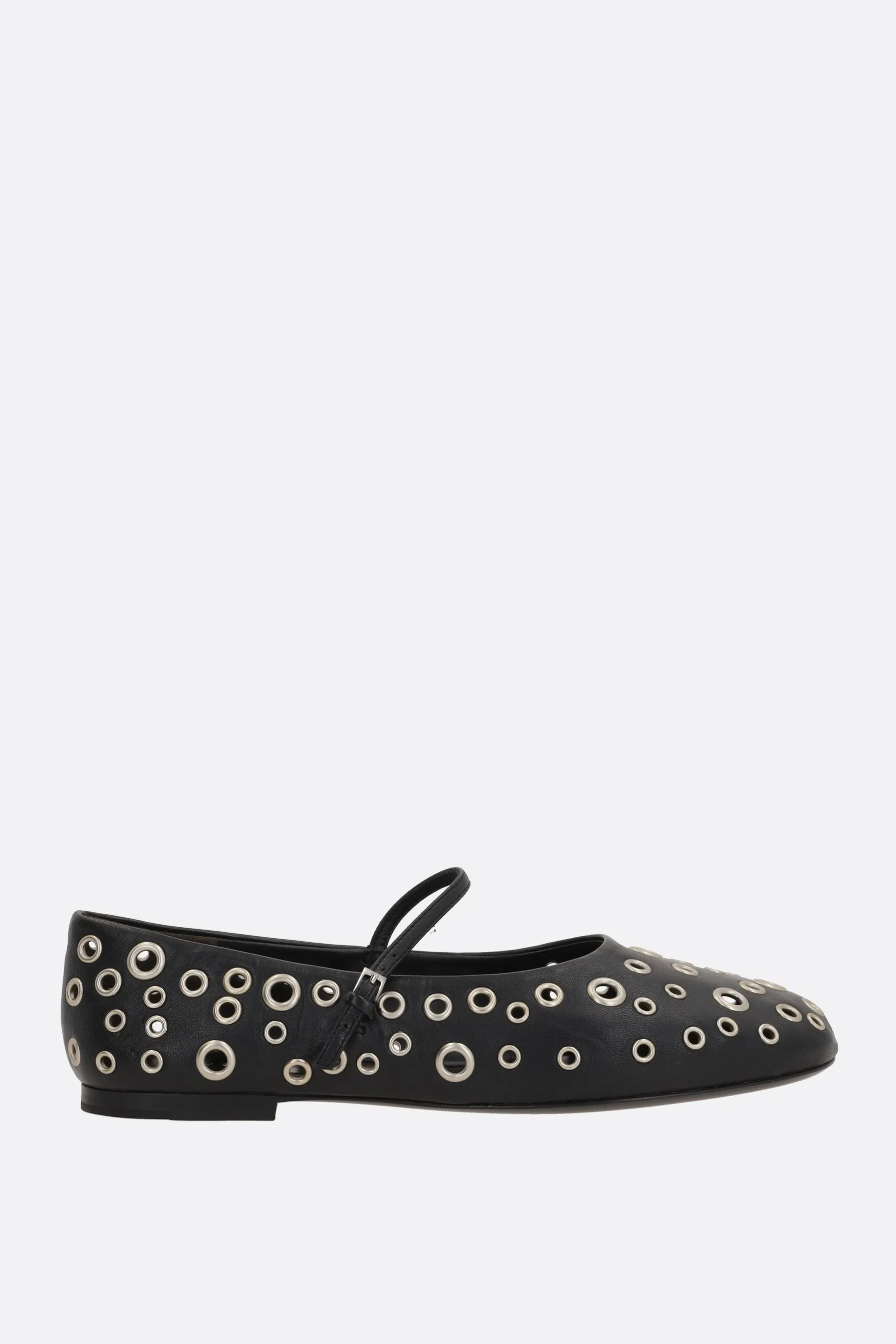 mary-jane ballerina in nappa with eyelets