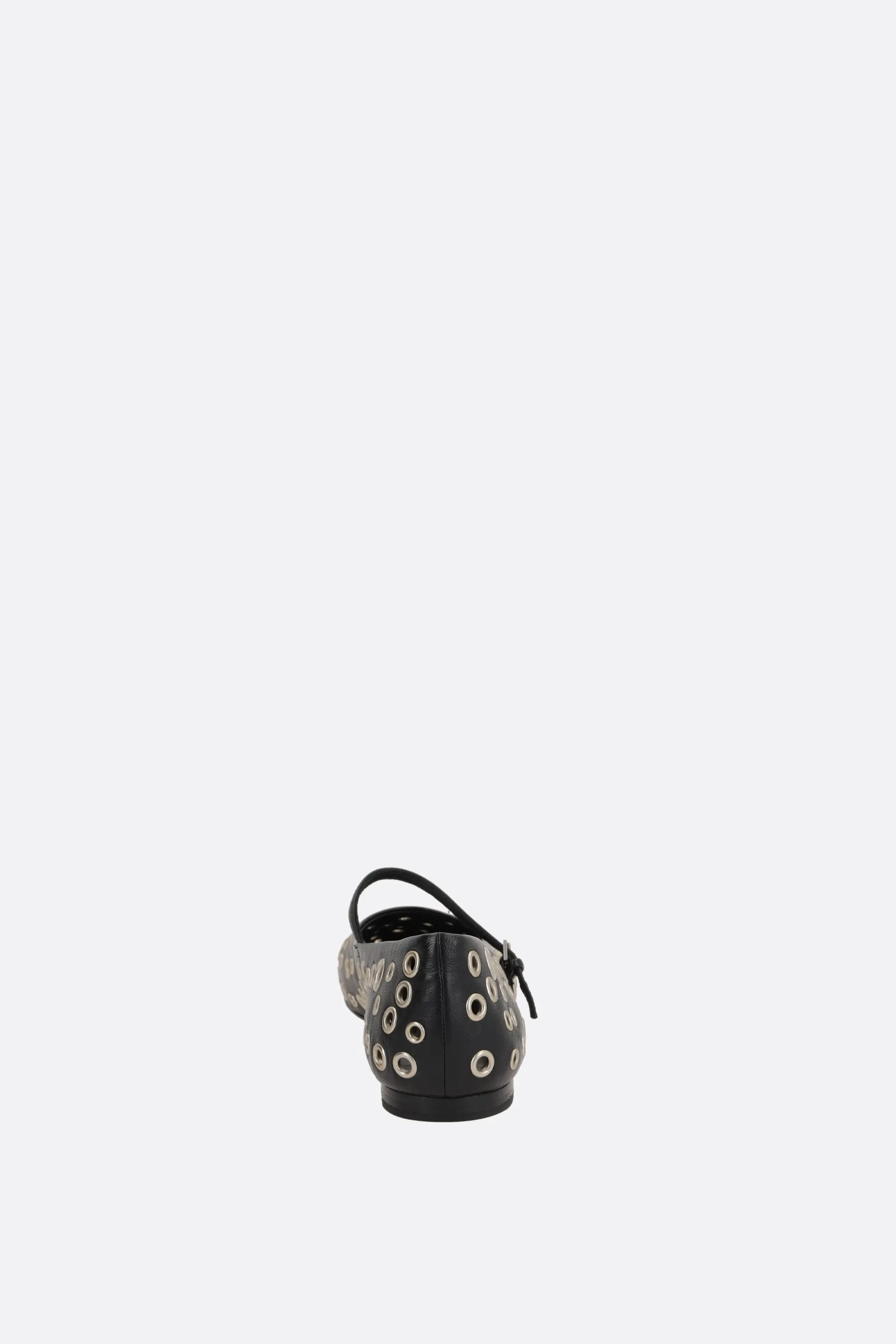 mary-jane ballerina in nappa with eyelets