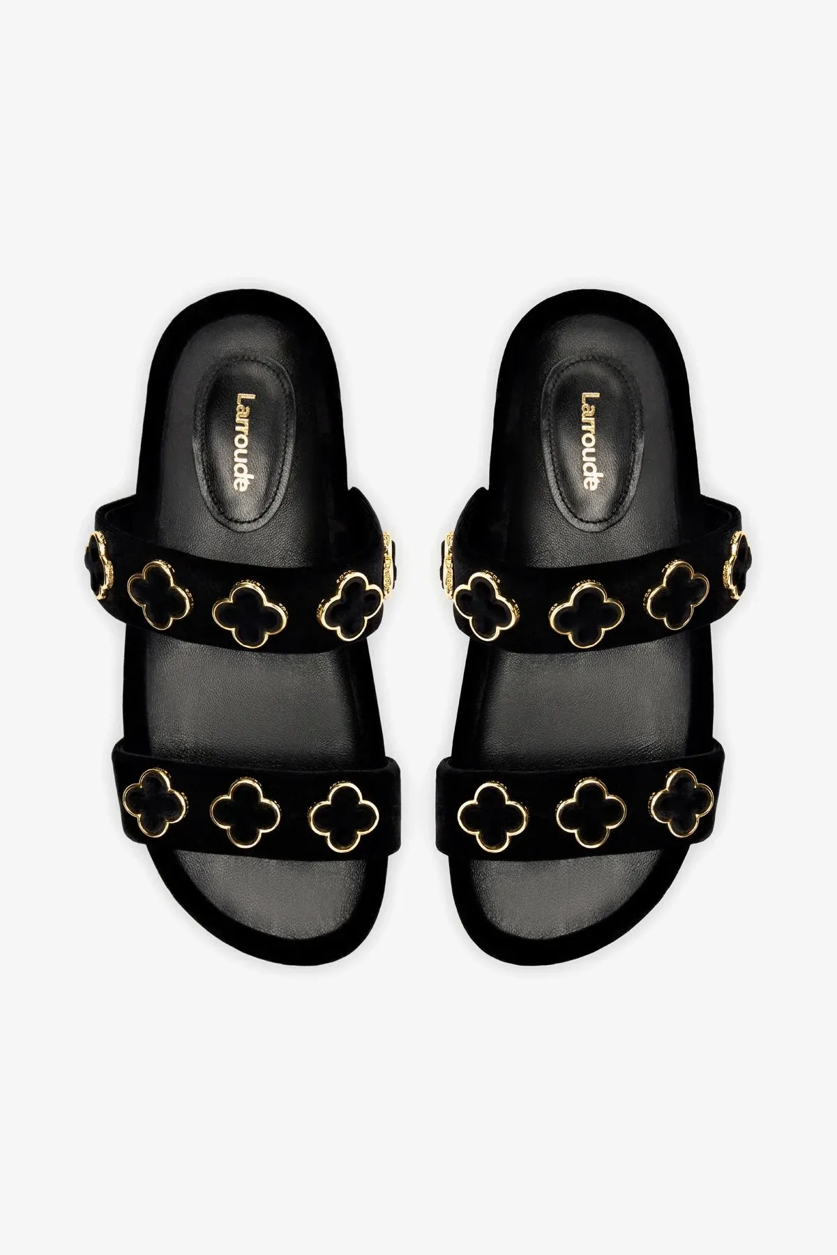 Milan Piccolo Slide In Black Velvet