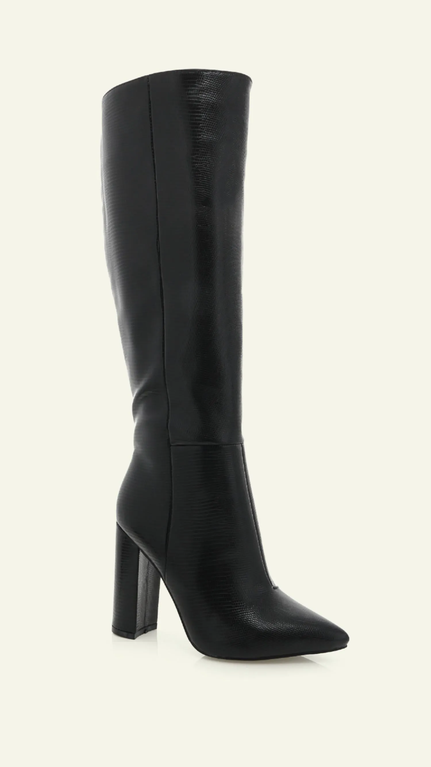 Milla Women's Long Boot In Black Scale