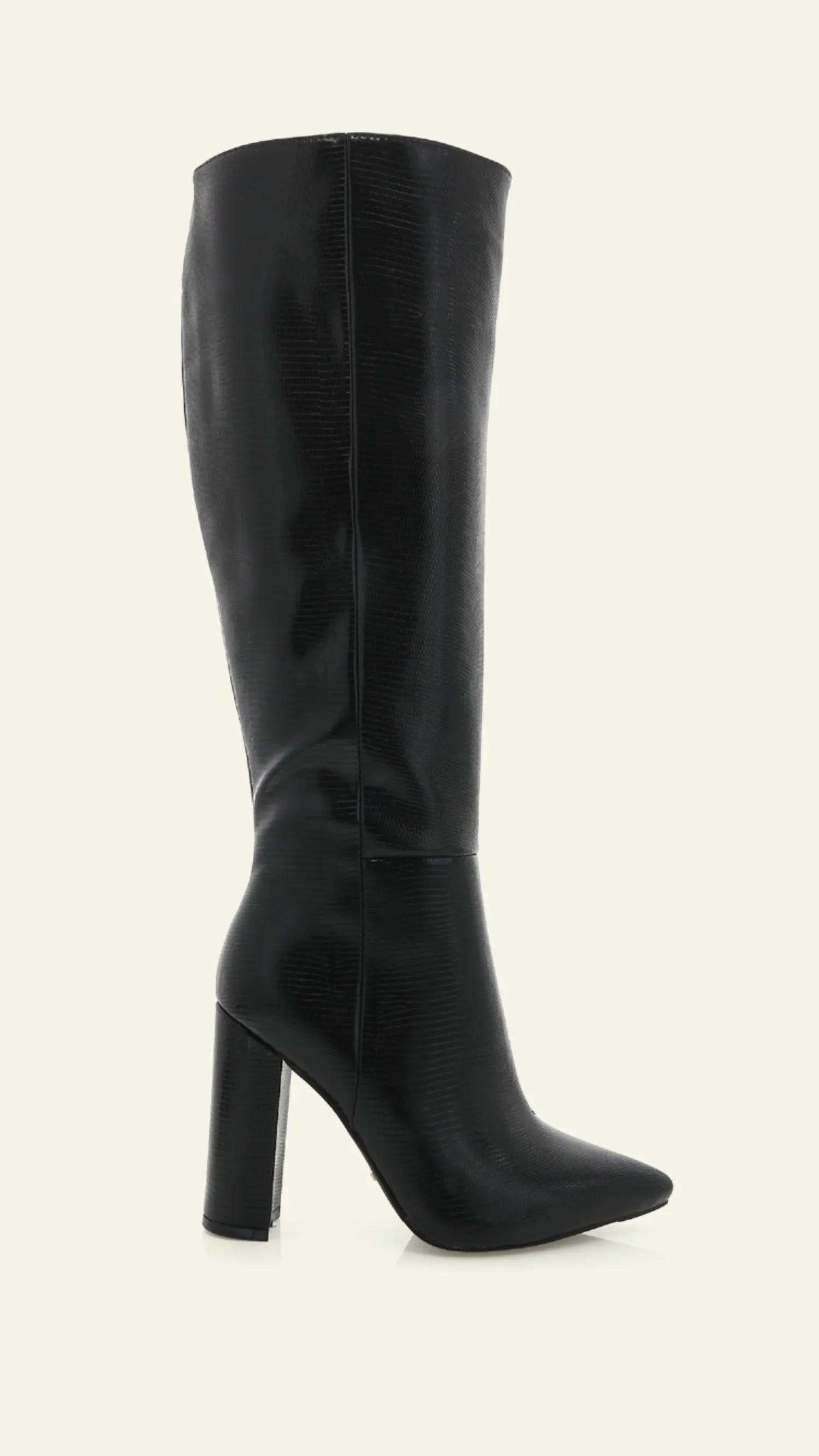 Milla Women's Long Boot In Black Scale