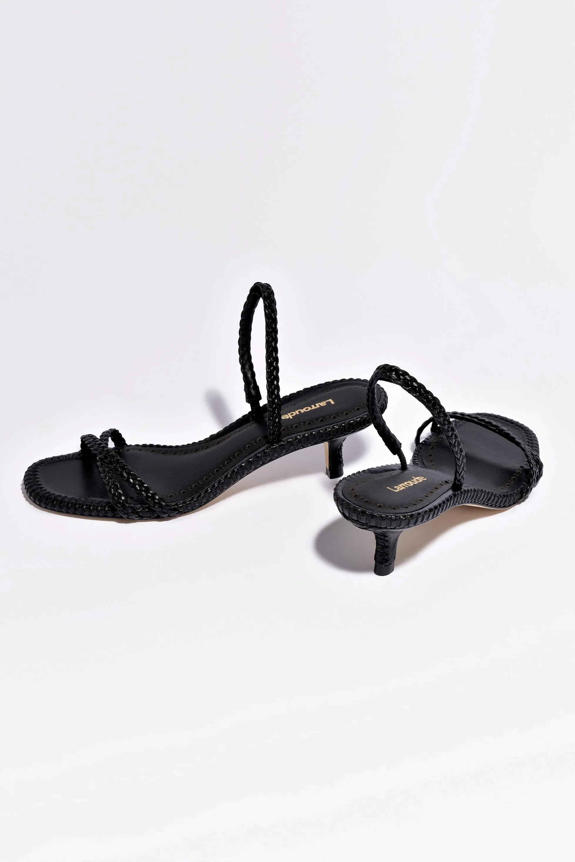 Mini Annie Sandal In Black Leather