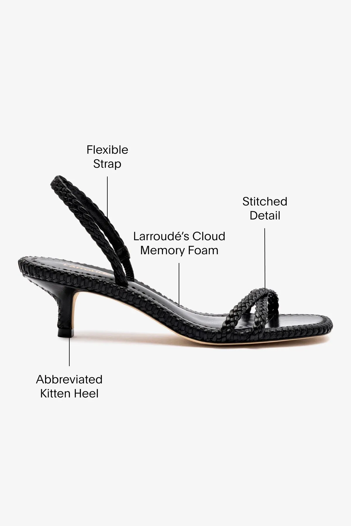 Mini Annie Sandal In Black Leather