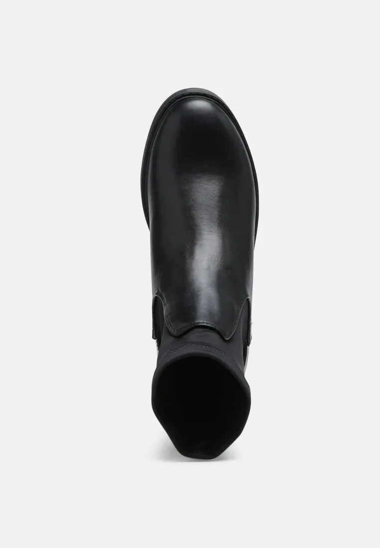 minns heeled sock boots