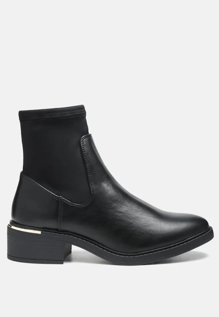 minns heeled sock boots