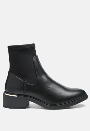 minns heeled sock boots