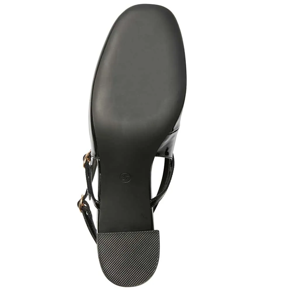 Natasha Heel in Black Patent