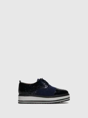 Navy Lace-up Shoes