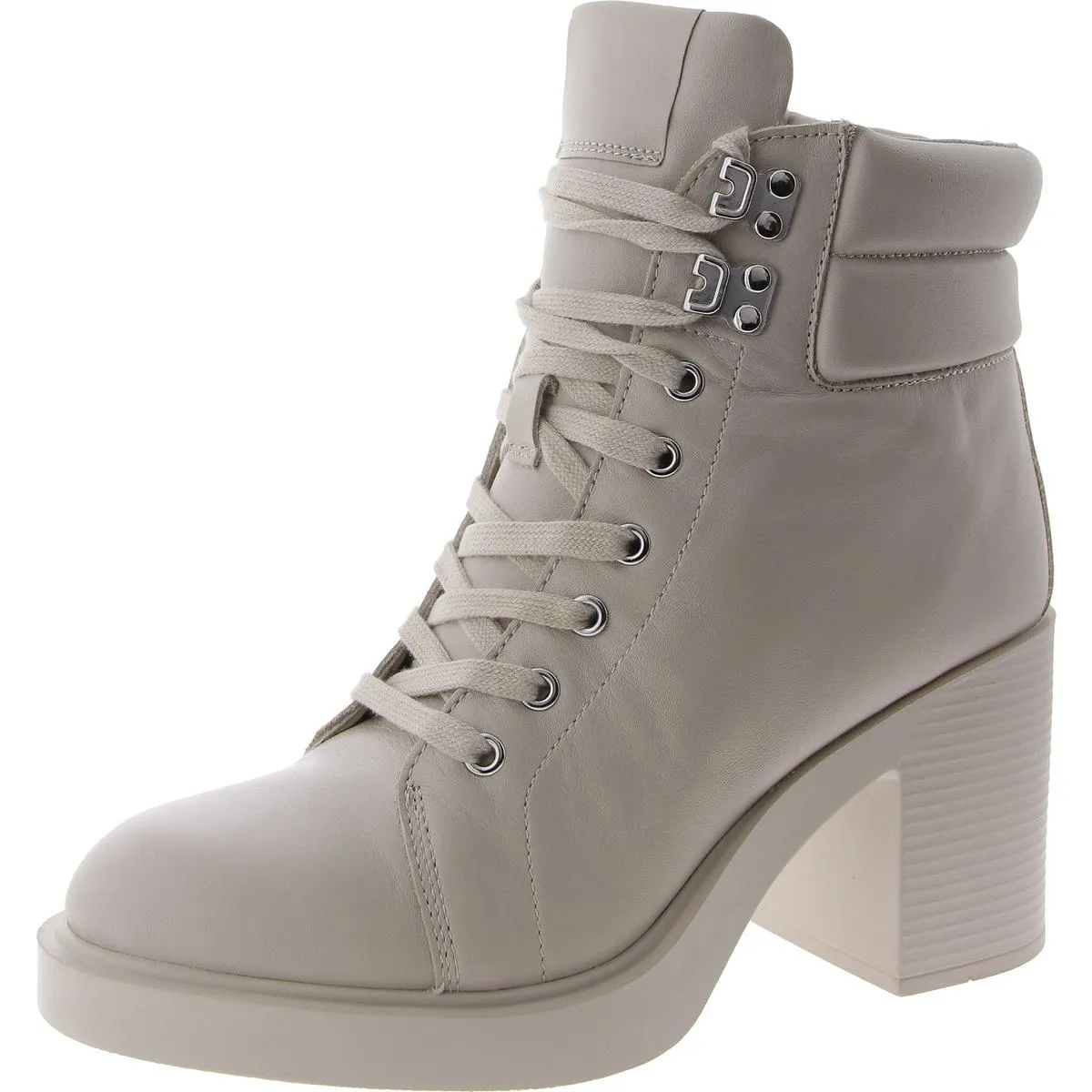 Orion Womens Leather Ankle Combat & Lace-Up Boots