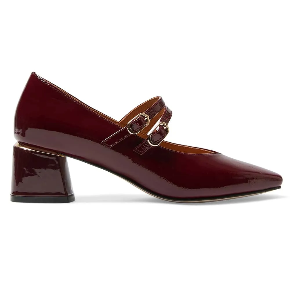 Pisa Heel in Wine Patent