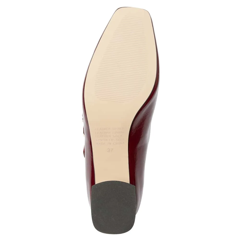 Pisa Heel in Wine Patent