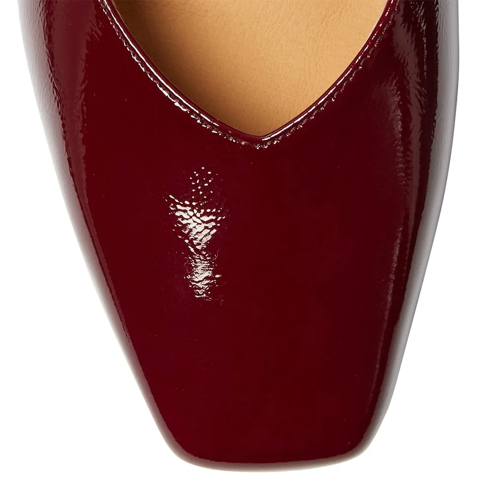 Pisa Heel in Wine Patent