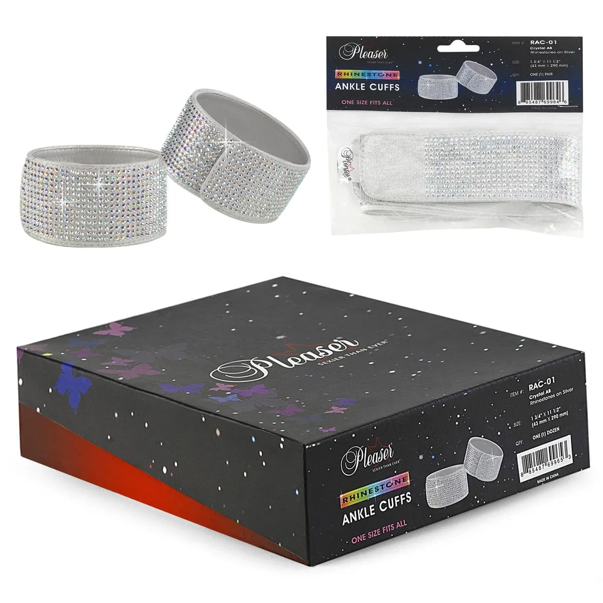 Rhinestone Ankle Cuffs