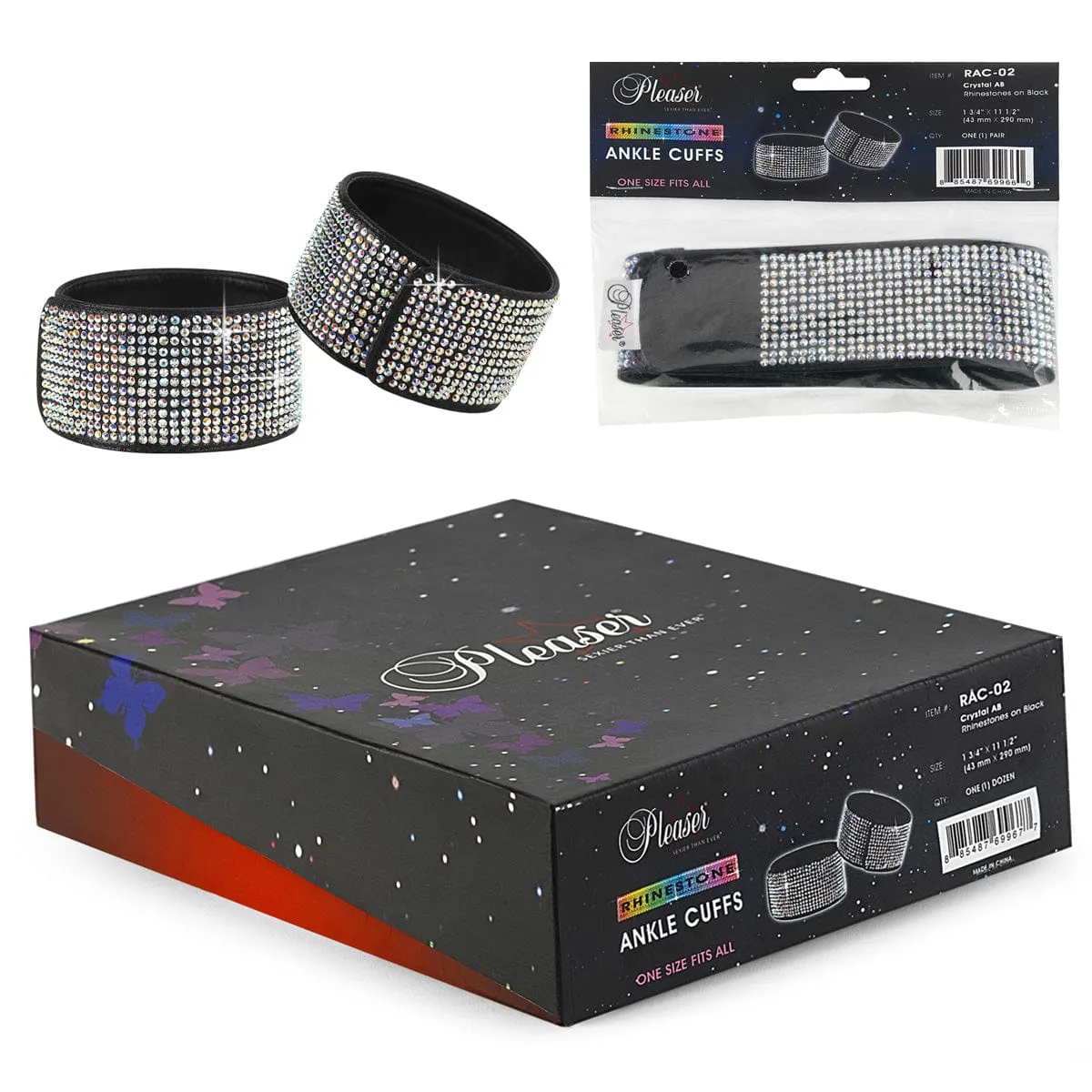 Rhinestone Ankle Cuffs