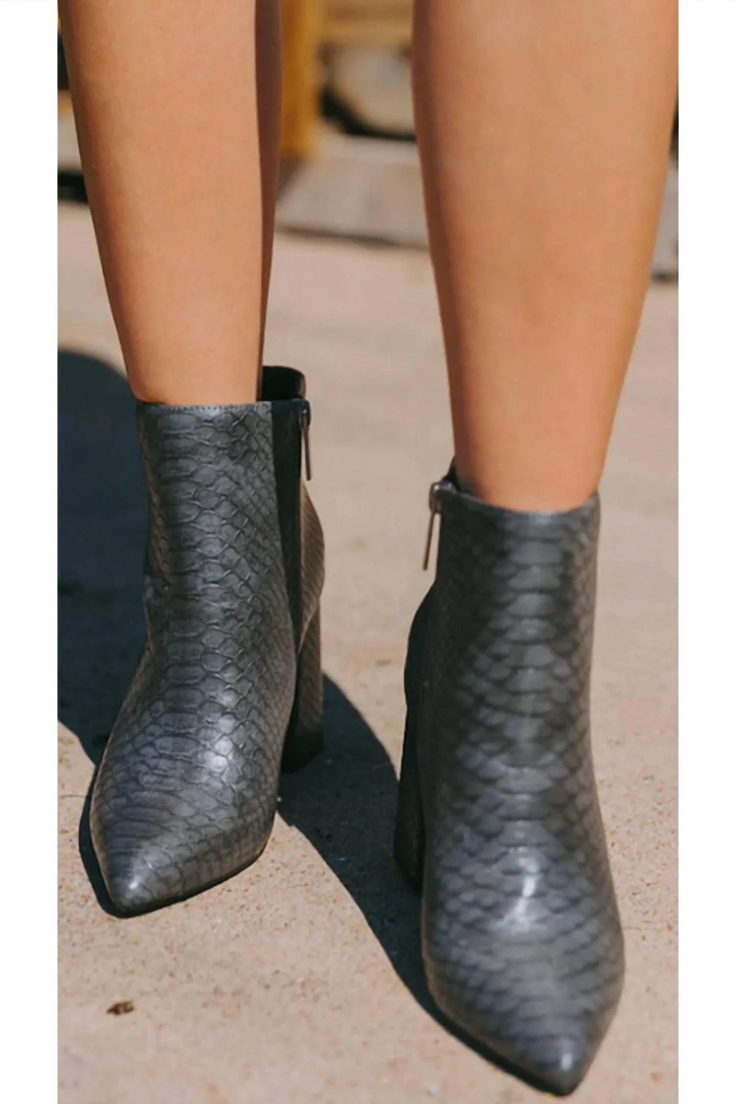 Ryanne Booties In Dark Gray